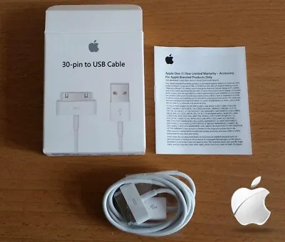 Genuine Charging Cable Charger Lead For Apple IPhone 44S3GSiPodiPad2&1 Boxed • £4.95