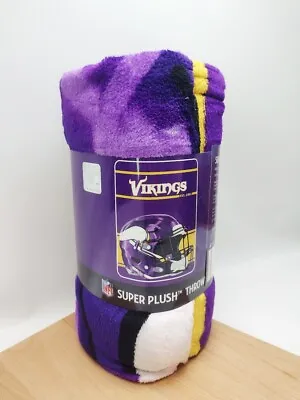 Minnesota Vikings NFL Football - Plush Throw Blanket - Bed Cover  (RUN) • $22.95