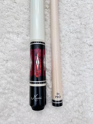 IN STOCK Custom Meucci 21-3 Pool Cue W/ The Pro Shaft FREE HARD CASE (Red) • $922.25