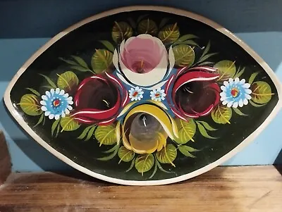 Narrowboat Hand Painted Canal Art  Roses And Castles Oval Plate • £15