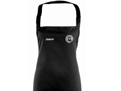 Masterchef Apron Personalised With You Choice Of Name - Cotton Gift Cooking • £12.99