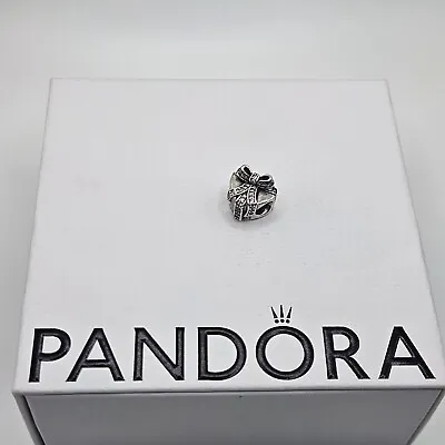 Genuine Pandora Pink Love Heart Ribbon Gift Present Charm ALE 925 #791423PCZ • £20