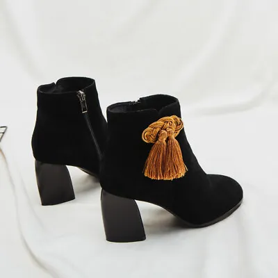 UGG Boots Womens Tassel High Heel Shoes Australian Premium Sheepskin Wool Inner • $68.99