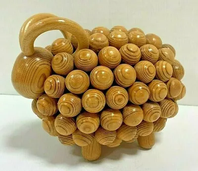 Rare Aarikka Finland Wooden Ram / Sheep Sculpture  • $695