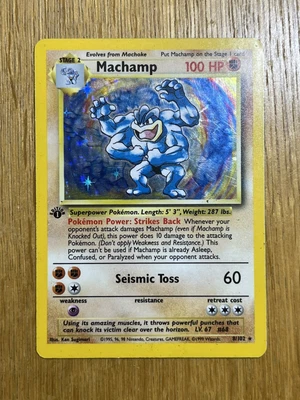 £12 • Buy Machamp 1st Edition Original Base Set Holo Rare 8/102 Pokemon Card