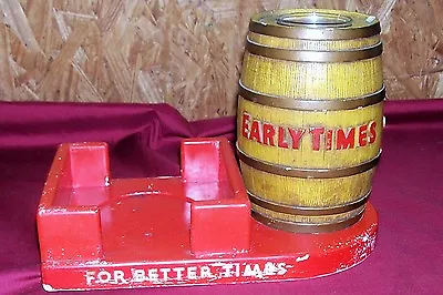 Early Times Whiskey Bar Display Bottle Holder Sign Kentucky Whisky Old Vintage • $69.95