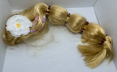 Disney Store Tangled Rapunzel Wig 2ft Long Princess Halloween Costume Hair • £18.48