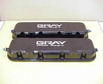 2 Chevy NASCAR SB2 Aluminum Valve Covers With Spray Oiler Jets Gray Motorsports • $600