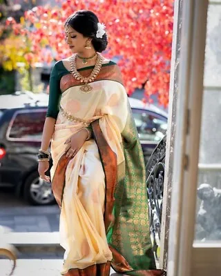 £33.59 • Buy Sari Saree Designer Bollywood Party Wear Indian Pakistani Wedding Saree Blouse