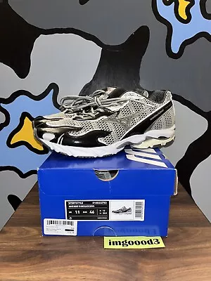 Mizuno Wave Rider 10 X One Block Down Men’s Size US 12 “Onyx” Black Flame • $295