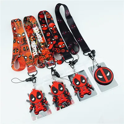 Deadpool Lanyard Neck Strap Cell Phone Rope KeyChain Camera Lanyard Cospaly Gift • £3.23