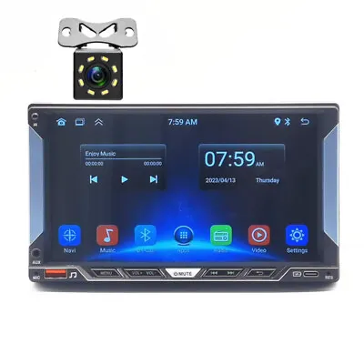 Bluetooth Double 2 Din Car Media Player Stereo Radio GPS Navigation Mirror Link • $105.46