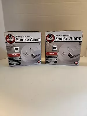 NIB: CODE ONE Smoke Alarm Front Load Door Battery Operated And Hush Button... • $10.90