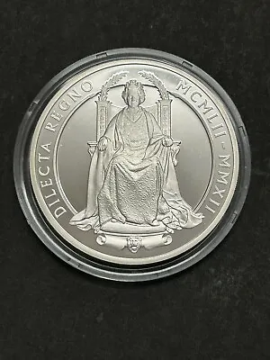 2012 Royal Mint Queens Diamond Jubilee 5oz Silver Proof £10 Coin • £184.95