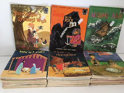 ARCH Books Lot Of 50 Vintage Children's Bible Stories Christian • $59.99