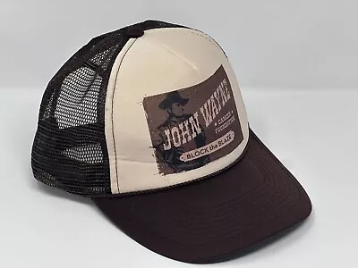 John Wayne Trucker Hat Block The Blaze Snapback Cancer Foundation Adjustable Cap • $12.95