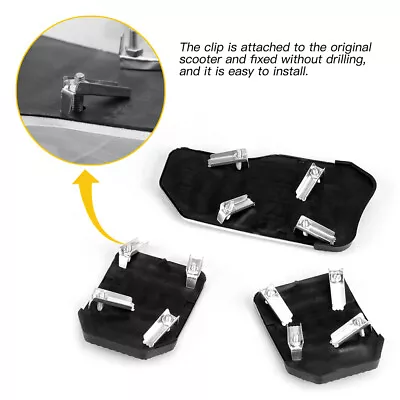 3x Silver Steel Gas Foot Sport Brake Pedal Cover Pad Universal No Slip Automatic • £10.59