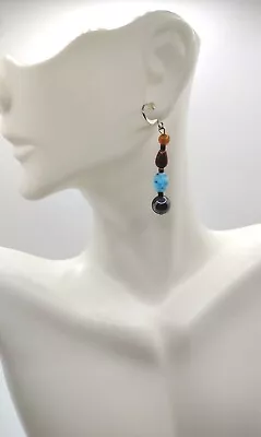 Handmade In The Pacific Northwest Dangle Drop Beaded Earrings • $18.74