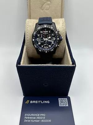 Breitling Endurance Pro Navy Blue Breitlight 44mm Superquartz X82310 Full Set • $2000