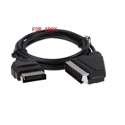 1 Pc AV Scart Cable 6FT 1.8M RGB AV Scart Cable Lead For XBOX Original Classic • £9.89