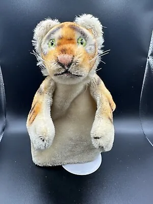 Rare STEIFF Tiger Hand Puppet Glass Eyes 1950s Vintage Mohair • $61.56