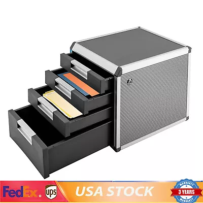 Locking Drawer Cabinet Desk Organizer - Home Office Desktop File Storage Box🔥 • $65