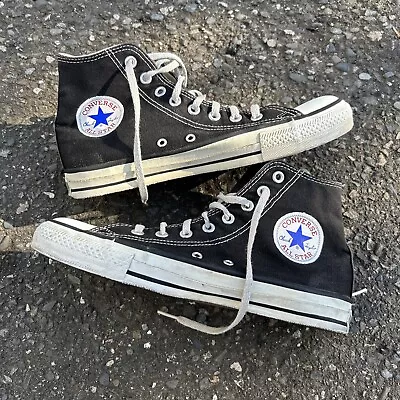 Vintage Converse Made In USA Black High Tops Men's Size 8 Chuck Taylor All Star • $90