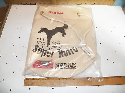 Vintage STANDARD CHEMICAL SUPER NUTRO Horse Feed Bag • $24.99