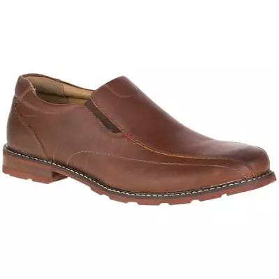 Hush Puppies Men's Picton Spy Slip-On Loafer Tan Leather 10 M US Vibram Outsole • $50