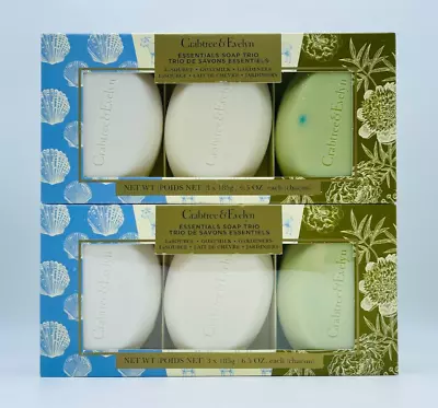 2x Crabtree & Evelyn LA SOURCE GOATMILK GARDENERS Bar Soap 6.5oz Each READ DESCR • £46.27