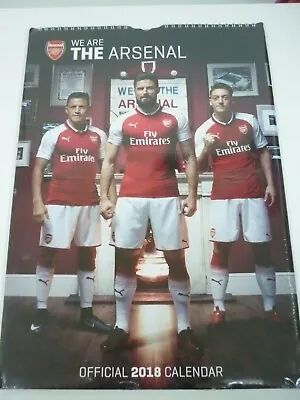 £10 • Buy  Official Arsenal F.C Rare Collectable A3 Wall Calendar { 2018 } NEW/ SEALED