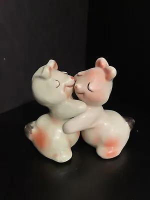 Vintage Van Tellingen Bunny Hugs Ceramic Salt And Pepper Shakers  • $18