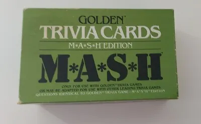Vintage Card Games Golden Trivia MASH Edition 1984 - Some Sealed Cards COMPLETE • $12.95