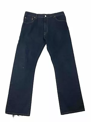 Levi's 517 Denim Black Jeans Mens Mid Rise Size 36x32 • $35