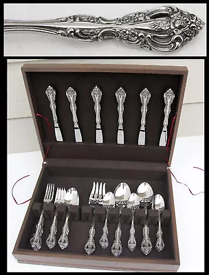 48 Pc Service For 6 Michelangelo Stainless Flatware Set W Chest Oneida MSRP $995 • $450