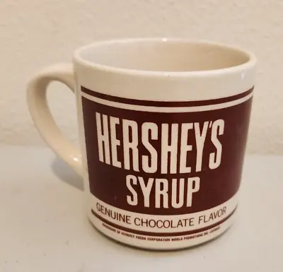 VintageGenuine Hershey Syrup Chocolate Brown Coffee Cup/Mug Made In England • $9.99