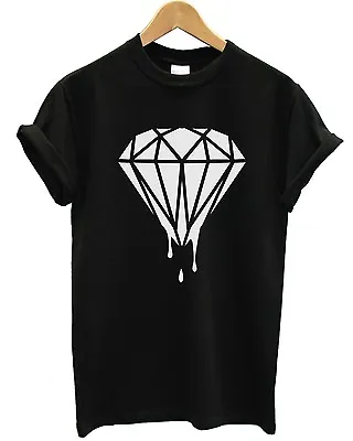 £14.99 • Buy Dripping Diamond T Shirt Hipster Tumblr Logo Swag Fresh Dope Top Men Women Girls
