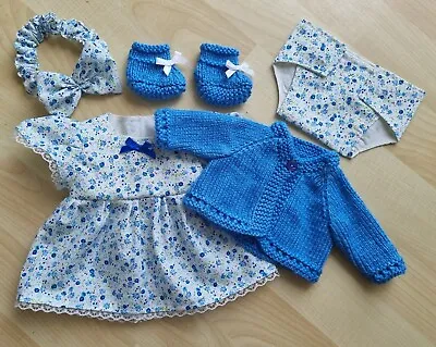 £11.99 • Buy My First Baby Annabell/14 Inch Doll 5 Piece Blue Floral Dress Set (77)
