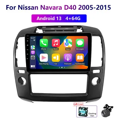 Wireless Carplay 4-64G Android For Nissan Navara D40 05-14 Car Stereo Radio GPS • $306.89