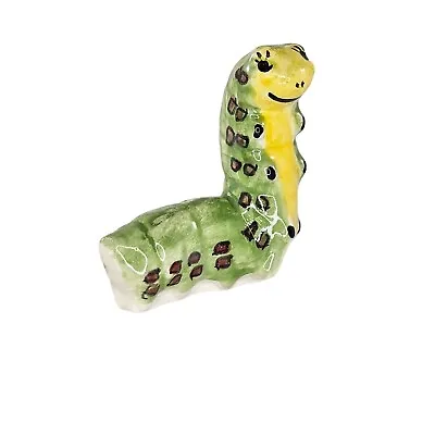 Vintage Ceramic Caterpillar Worm Miniature Figurine Handpainted • $19.99