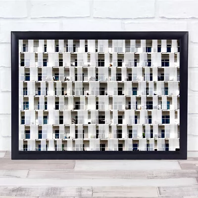 £39.99 • Buy Antwerp Buildings Architecture White Flats Wall Art Print