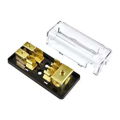 Gold Plated Dual AGU Fuse Holder Distribution Block 4/8 Gauge Power Or Ground  • $8.60