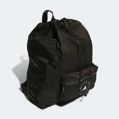 Adidas By Stella McCartney Gym Sack Backpack Bag ASMC NWT Black • $105