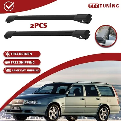 Cross Bars Roof Rack Black Fit Volvo V70 Wagon/Estate 1996-2000 • $116.99