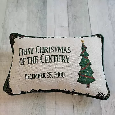 First Christmas Of The Century Throw Pillow Warren Kimble Reversible Snowman • $9.99