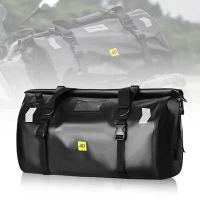 Motorcycle Rear Seat Bag Riding Travel Luggage 40L Waterproof Dry Duffel Bag • $39.73