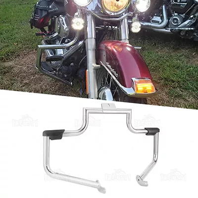 Upgrade Mustache Highway Engine Guard Crash Bar Fit For Harley Softail 2000-2017 • $119.99