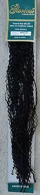 HORIOUS COLLECTION Hand Braided Wavy MICRO ZIZI  #2 Black Long Hair Extensions  • $9