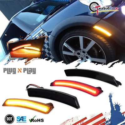 Amber/Red LED Car Signal Side Marker Light For 2007-2015 Mini Cooper MINI Cooper • $29.99