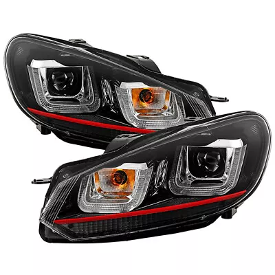 Spyder For Volkswagen Golf / GTI 10-13 Version 3 Projector Headlights - Black... • $500.14